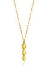Pangolin Drop Pendant in 18K Gold - Large