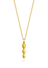 Pangolin Drop Pendant in 18K Gold - Small