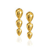 Pangolin Drop Earrings in 18K Gold - Large