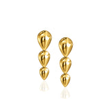 Pangolin Drop Earrings in 18K Gold - Small