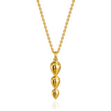 Pangolin Drop Pendant in 18K Gold - Large