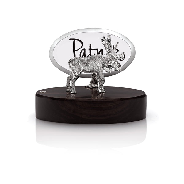 Moose Place Card Holder in Silver