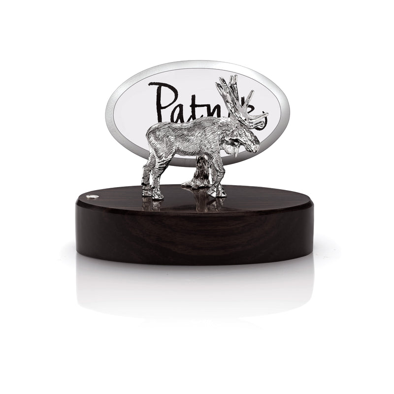 Moose Place Card Holder in Silver