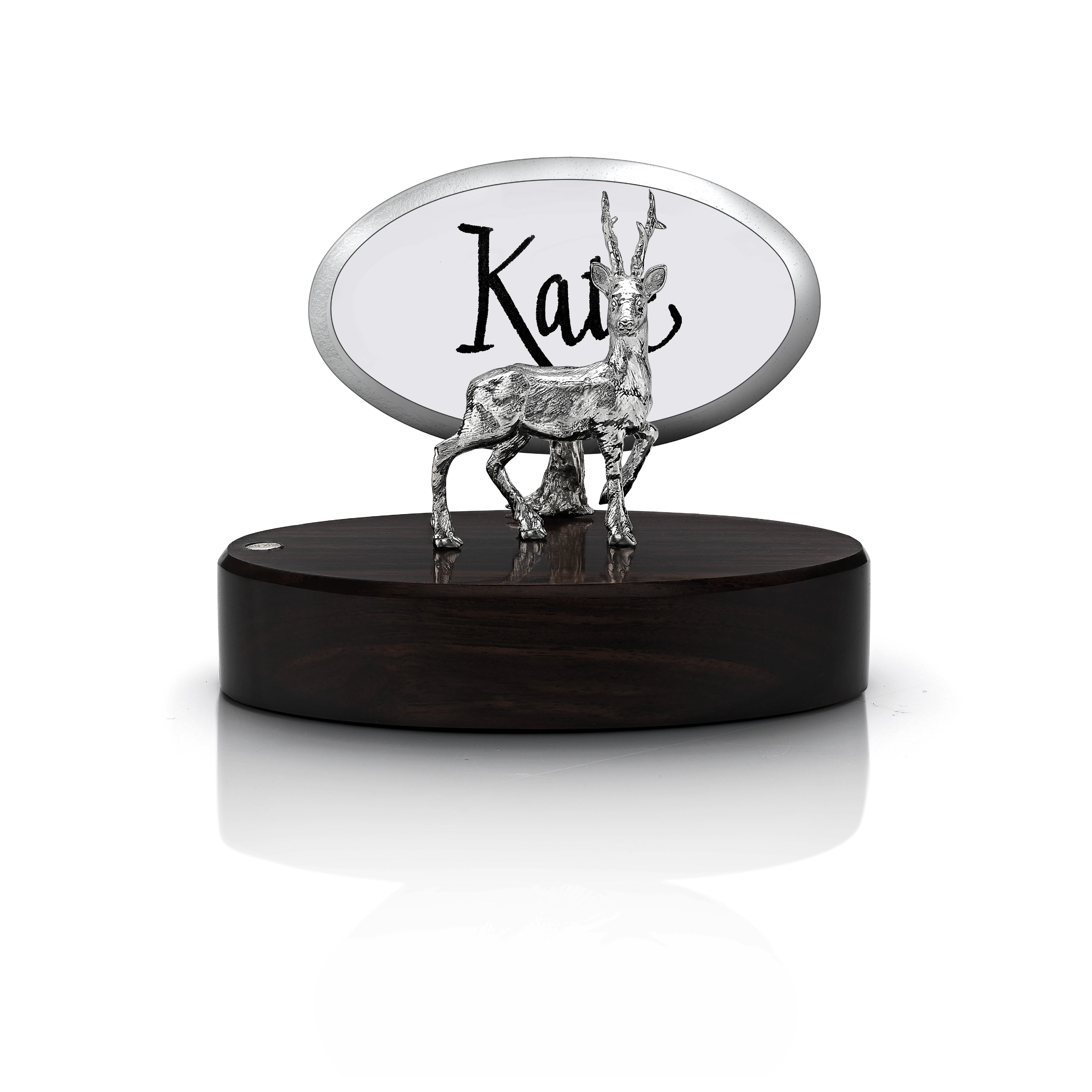 Roe Buck Place Card Holder in Silver | Animals of the North Collection ...