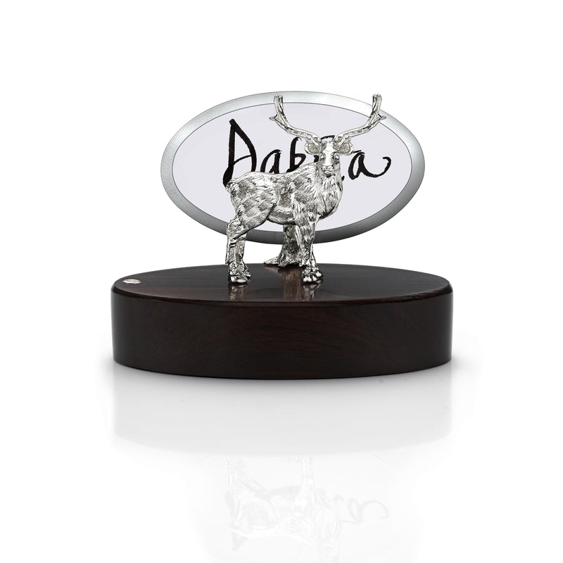Stag Place Card Holder in Silver