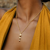 Pangolin Drop Pendant in 18K Gold - Small