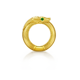 Snake Bombe Ring in 18K Gold