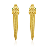 Snake Earrings in 18K Gold - Large