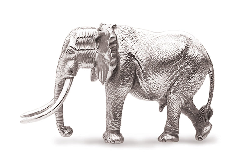 Elephant Kabakwe Sculpture in Sterling Silver