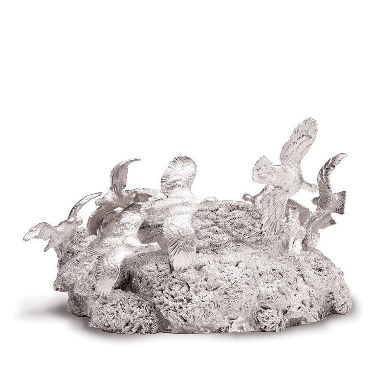 Grouse Jeroboam Wine Coaster in Sterling Silver