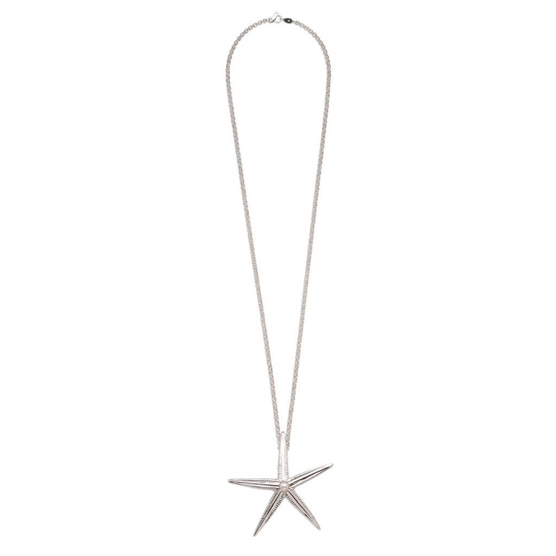 Grande Starfish Necklace in Sterling Silver