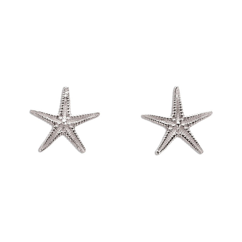 Starfish Stud Earrings in Sterling Silver