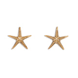 Starfish Stud Earrings in 18K Gold