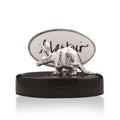 Aardvark Place Card Holder in Sterling Silver on Zimbabwean Blackwood base