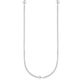 African Love Multilink Necklace in Sterling Silver