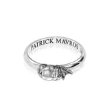 Animal Lover Rhino Mini-Ring in Sterling Silver