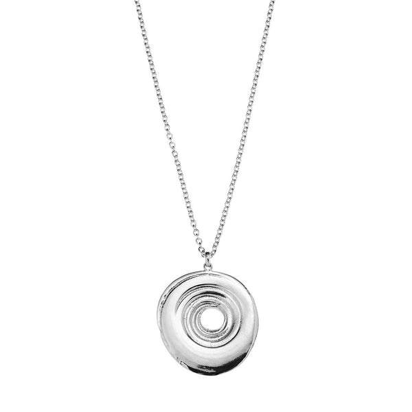Large Ndoro Pendant with Chain in Sterling Silver
