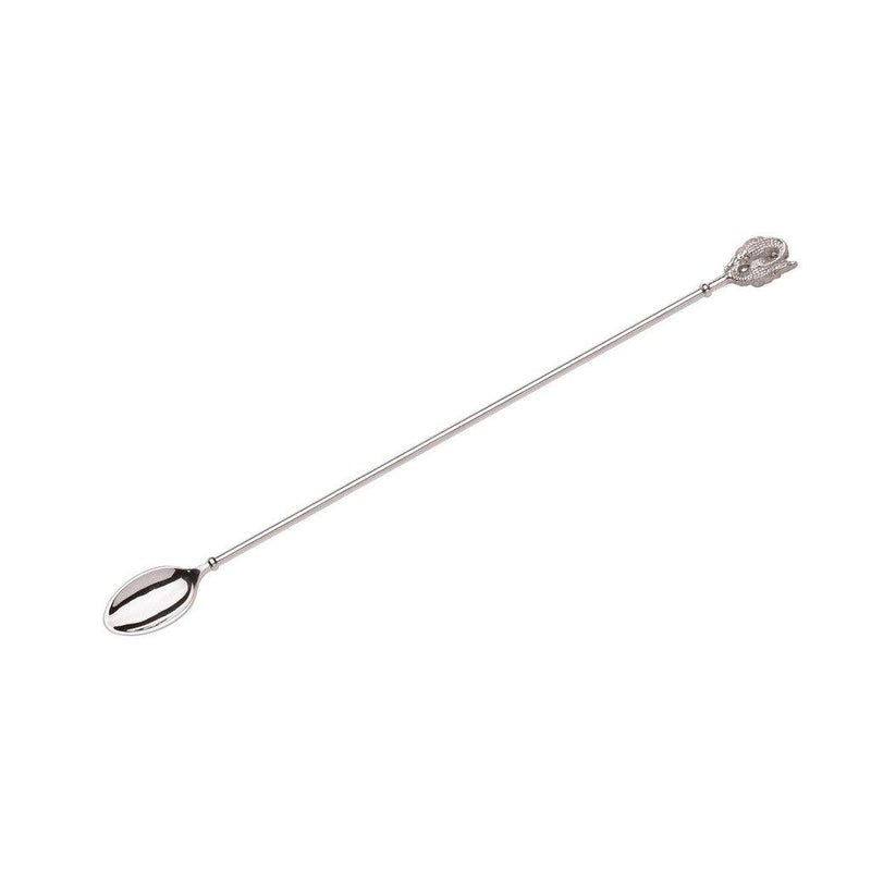 Crocodile Cocktail Spoon in Sterling Silver
