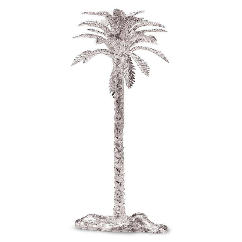 Date Palm Tree 4 Candle Holder in Sterling Silver