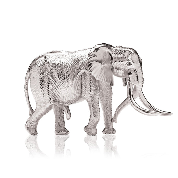 Elephant Ahmed Sculpture in Sterling Silver
