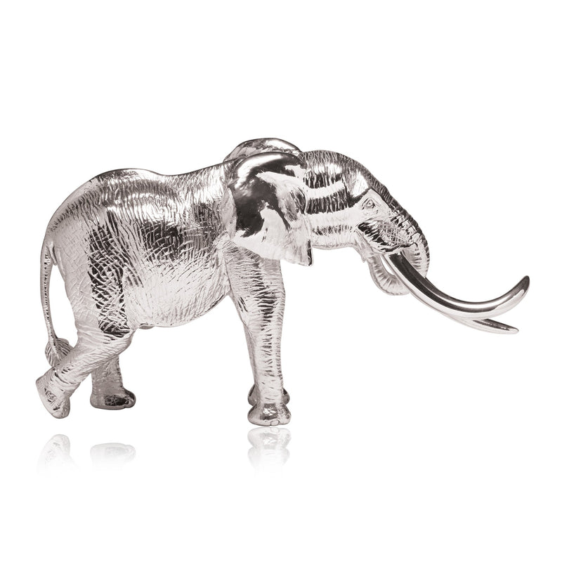 Elephant Chura Bull Sculpture in Sterling Silver
