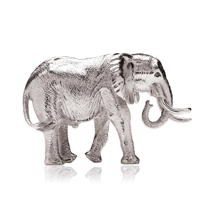 Elephant Ndlulamithi Sculpture in Sterling Silver