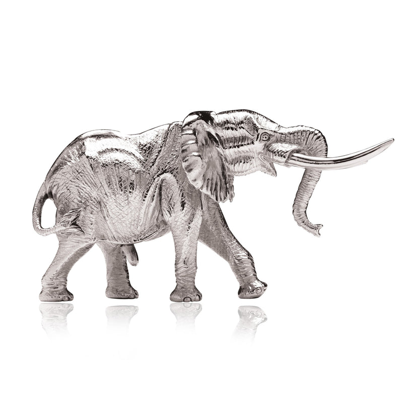 Elephant Shingwedzi Sculpture in Sterling Silver