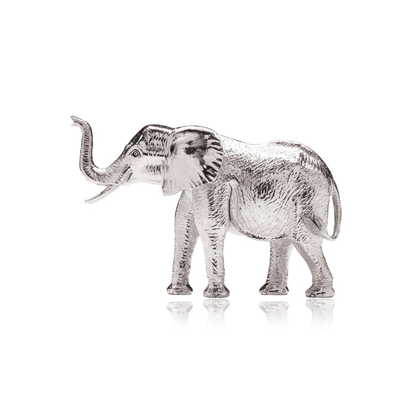 Elephant Ume Sculpture in Sterling Silver