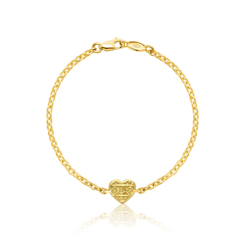 Heart of Africa Bracelet in 18K Gold