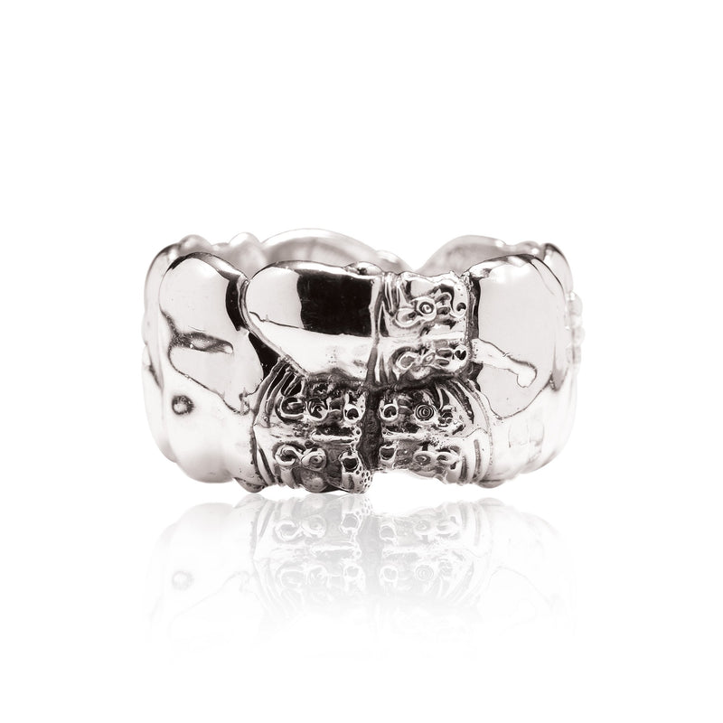 Hippo Napkin Ring in Sterling Silver