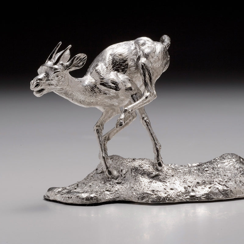 Antelopes Chased By Cheetah Sculpture