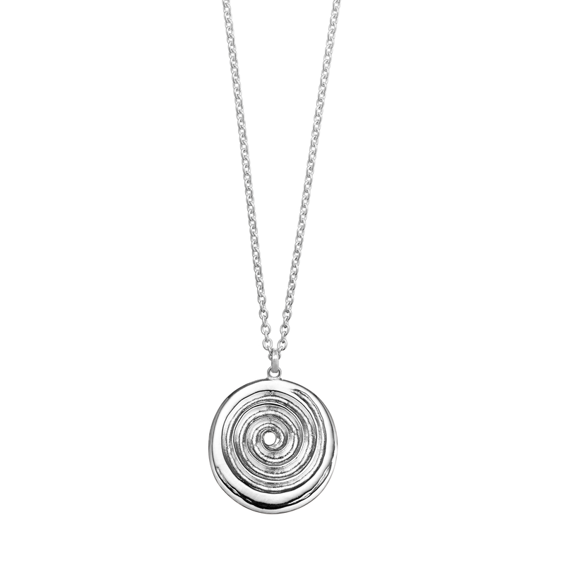 Medium Ndoro Pendant with Chain in Sterling Silver