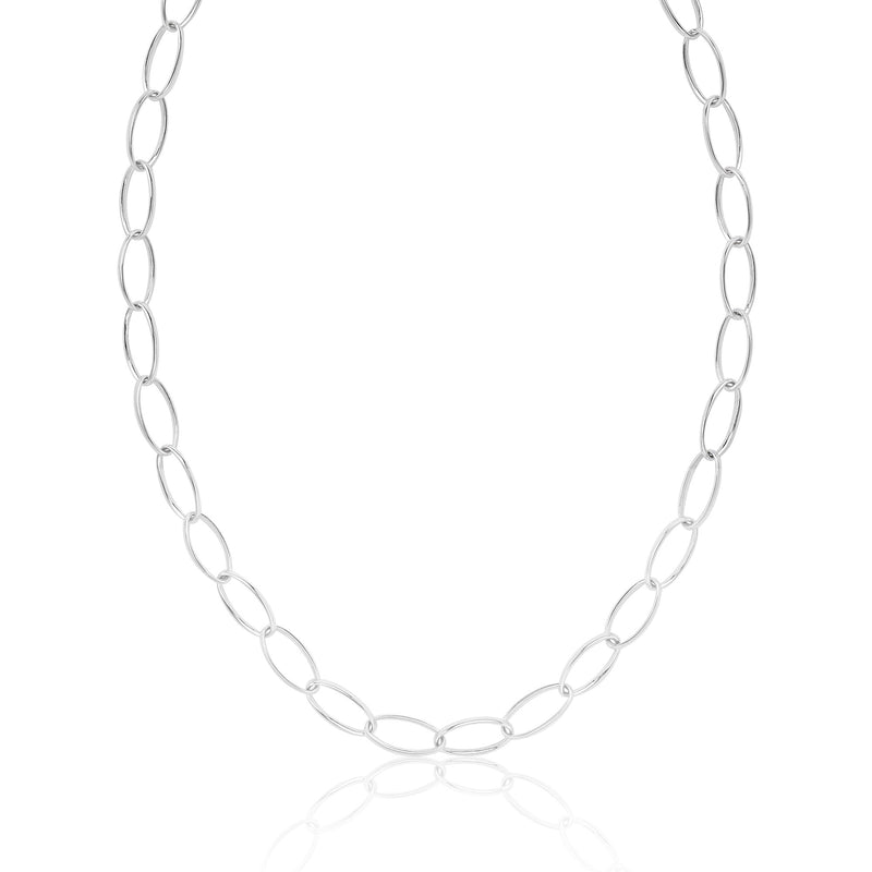 Silver Chain Loop Classic Loop Chain Necklace in Silver | Handmade Silver Chain – Patrick ...