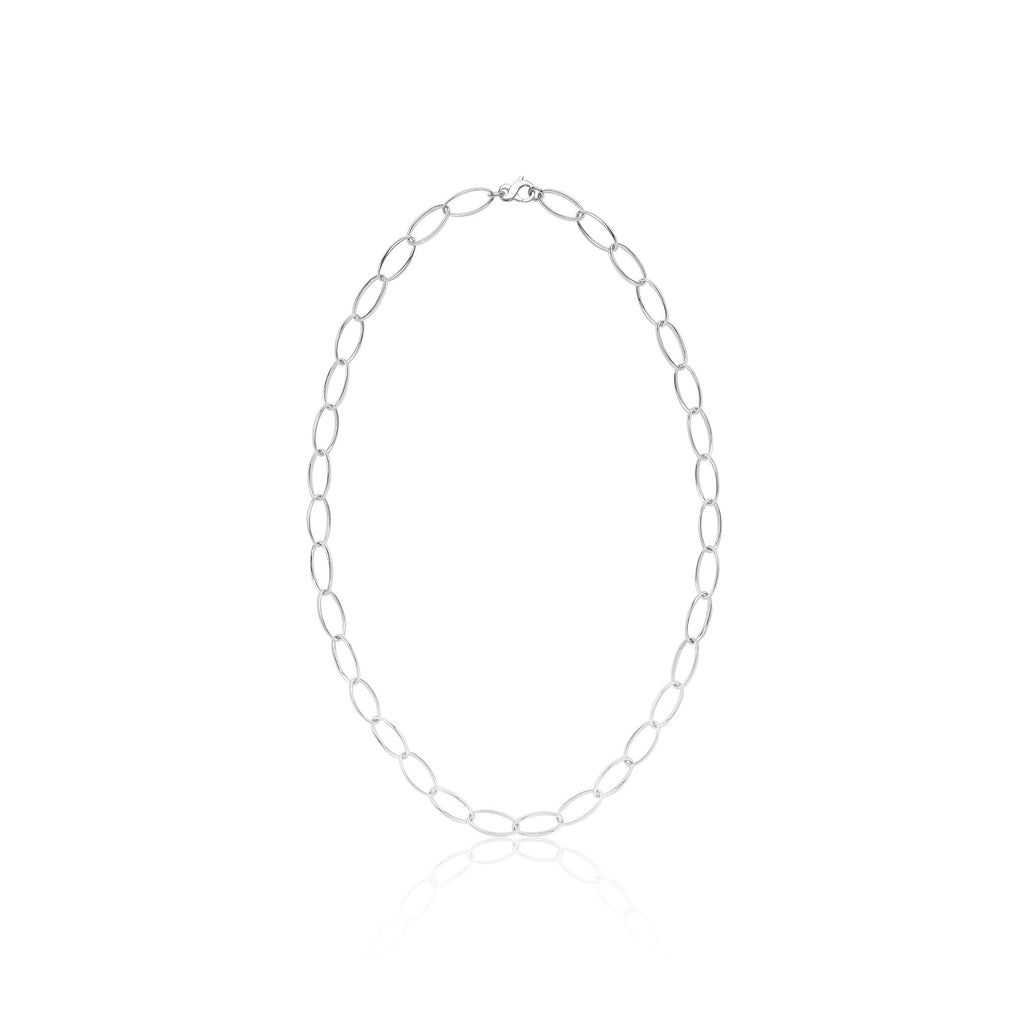Silver Chain Loop Classic Loop Chain Necklace in Silver | Handmade Silver Chain – Patrick ...