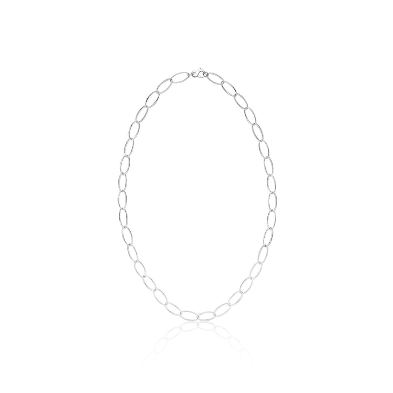 Single Loop Cut Chain Classic Loop Chain Necklace in Silver | Handmade Silver Chain – Patrick ...