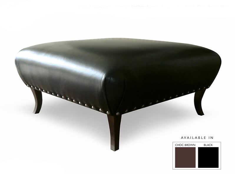 Ottoman Leather - Square