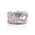 Palm Tree Napkin Ring in Sterling Silver