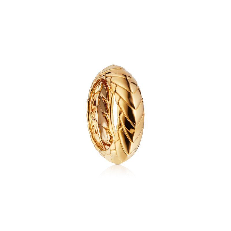 Pangolin Armour Ring in 18K Gold
