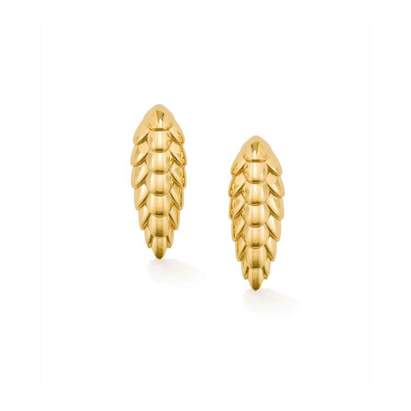 Pangolin Earrings in 18K Gold