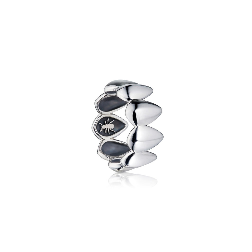 Pangolin Scale Ring in Sterling Silver