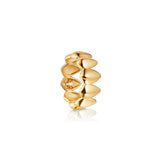 Pangolin Scale Ring in 18K Gold