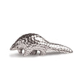 Pangolin Walking Sculpture in Sterling Silver - Medium