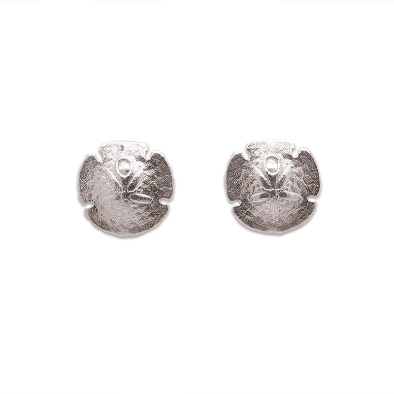 Pansy Shell Stud Earrings in Sterling Silver