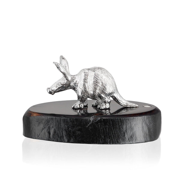 Aardvark Sterling Silver Miniature on Blackwood Base Media 1 of 1