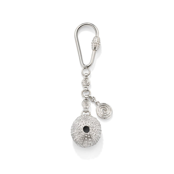 Sea Urchin Key Ring in Sterling Silver