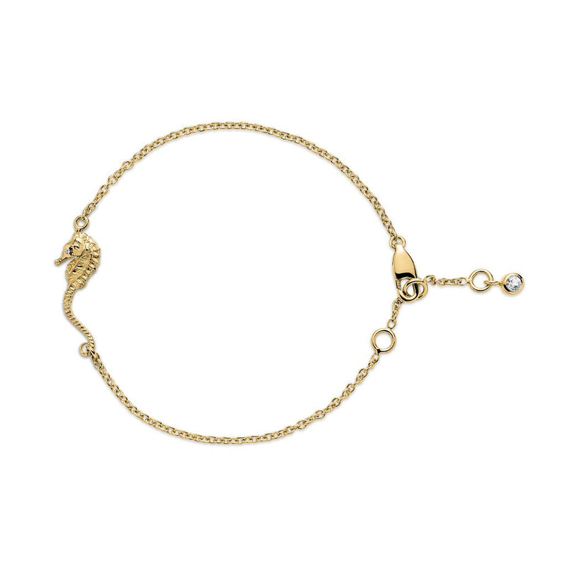 Seahorse Treasure Bracelet in 18K Gold