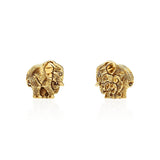 Ben the Elephant Stud Earrings in 18K Gold - Small