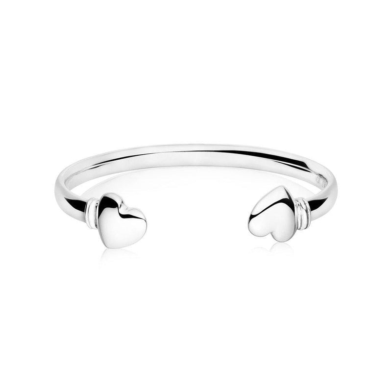 African Love Wire Cuff in Sterling Silver