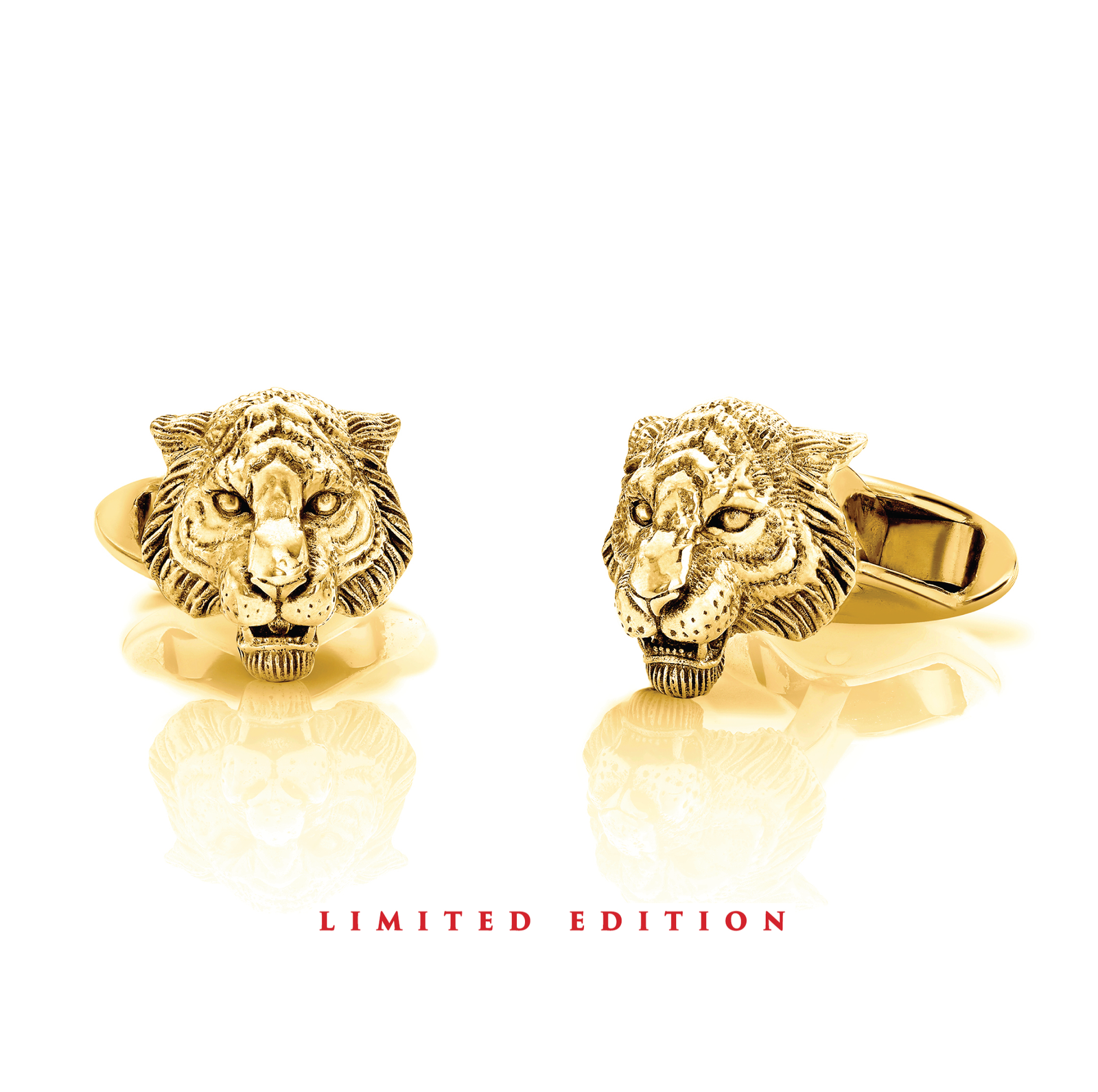 Tiger Zodiac Cufflinks in 18K Gold