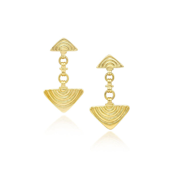 Vakadzi Link Earrings in 18K Gold